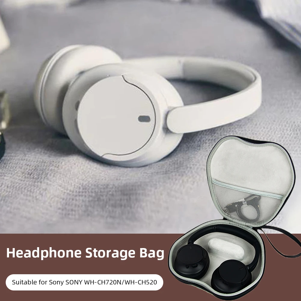 Sony Headphone Wh-1000Xm4 - Harte EVA-Kopfhörer-Tragetasche mit Haken, Aufbewahrungsbox für