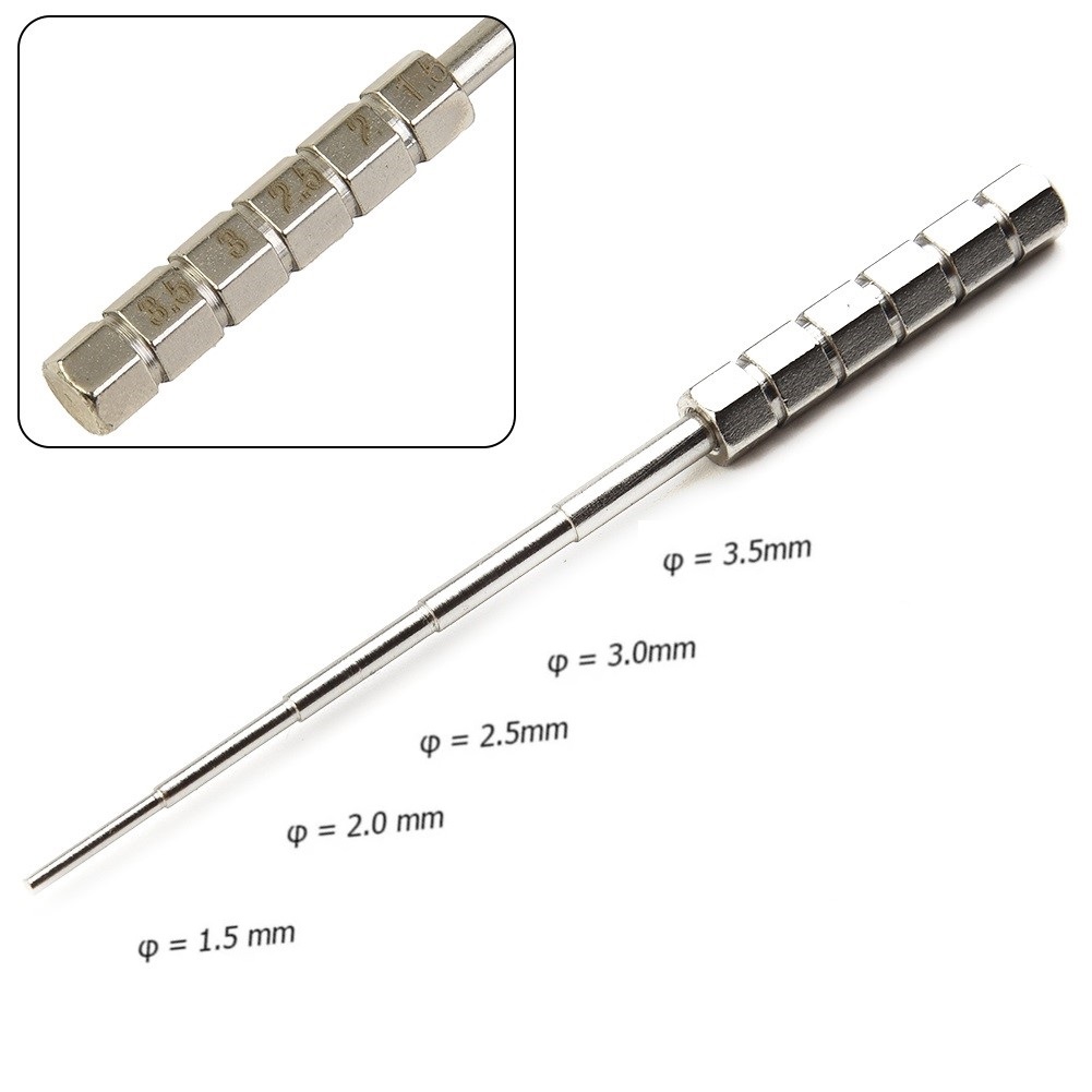 Coil Building Kit - 1pc 1,5/2/2,5/3/3,5mm Edelstahl-Draht Wicklung Stangen Wrapping