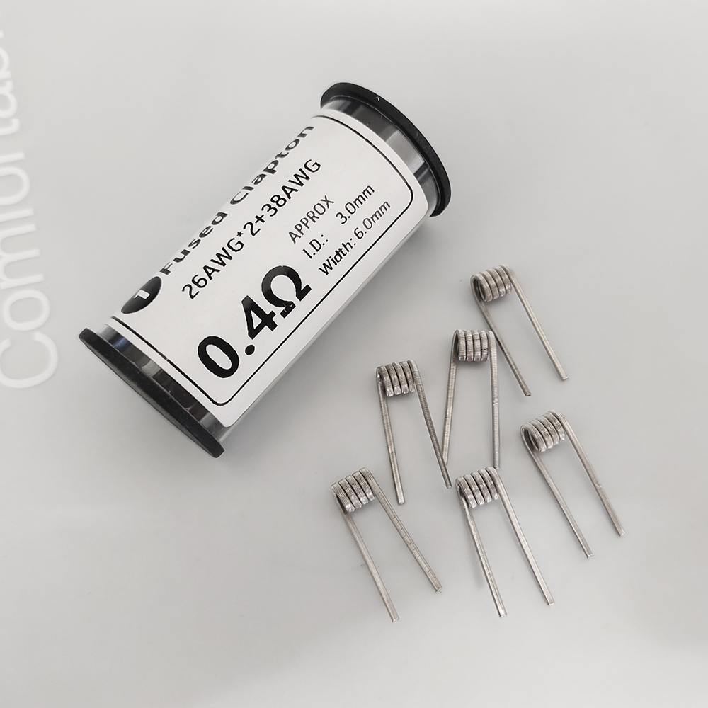 Coil Building Kit - 6 Stück Ni80 26x2+38AWG ID3.0 0,4
