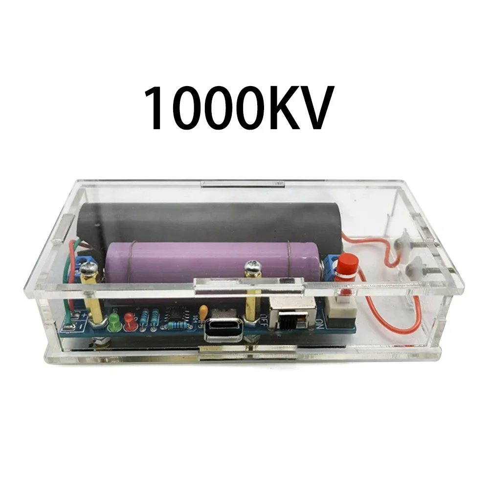 Coil Building Kit - Einstellbares Plasma-Lichtbogen-Tesla-Spulen-DIY-Montagemodul DC 3,7V-6V Elektronisches Experimentier-Set